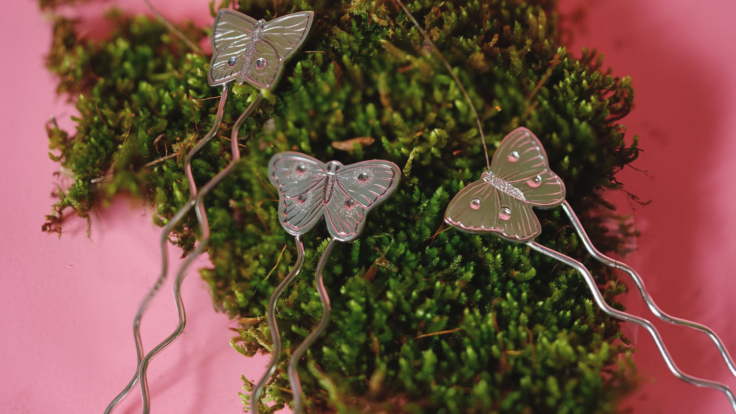 Horquillas para moños de Mariposas